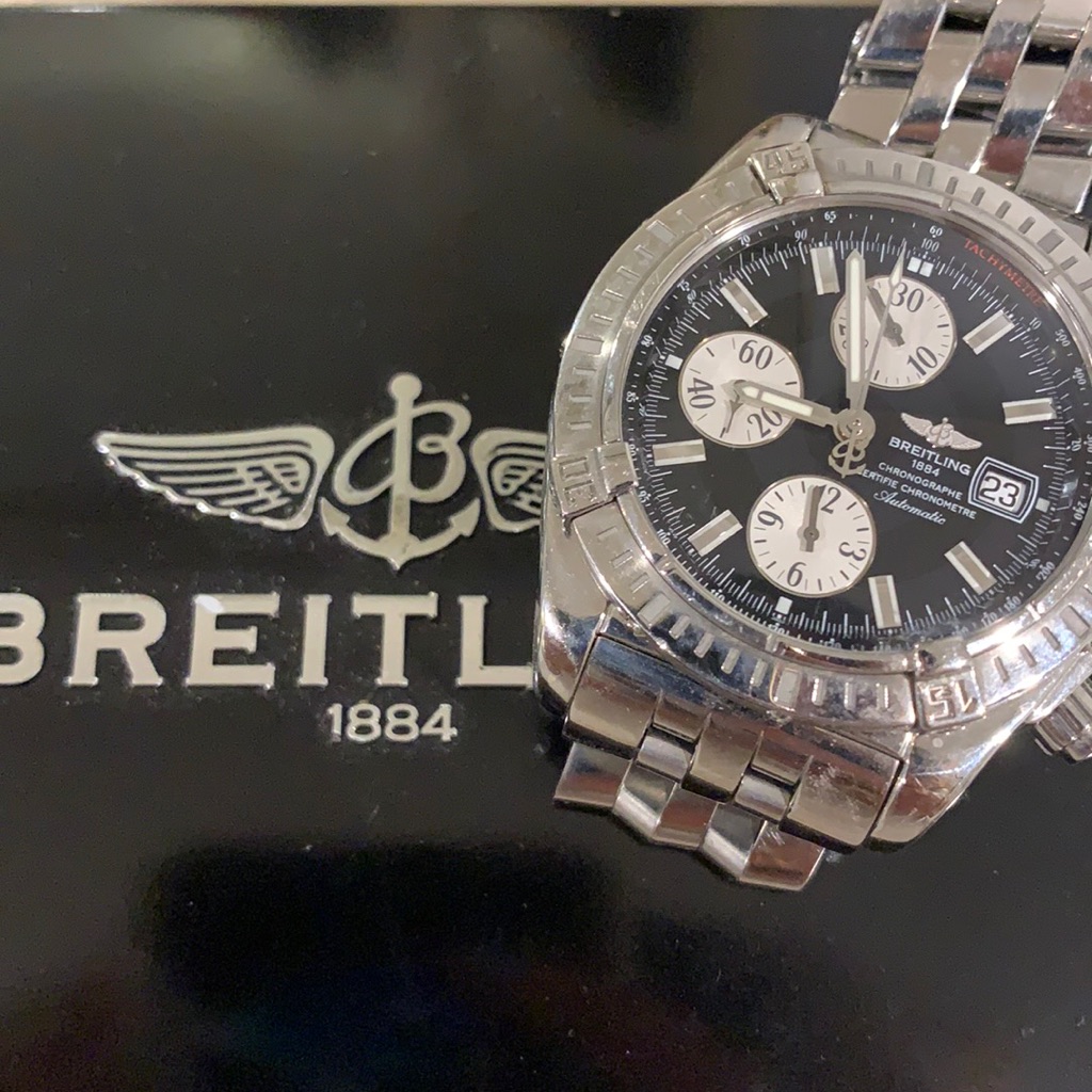 Breitling Chronographe Automatic Blue Face Watch